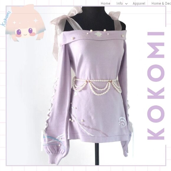 Genshin Impact Kokomi Knit Dress - Size M - Picture 2 of 5